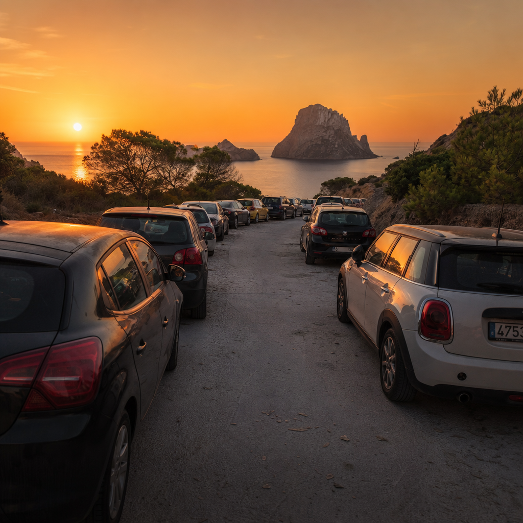 Parkeerproblemen dreigen tijdens zonsondergang bij Cala d’Hort