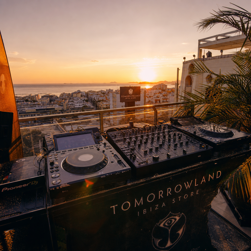 Fonsi Nieto triunfa en la azotea de Tomorrowland Store Ibiza